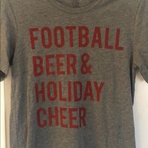 “Football, Beer & Holiday Cheer” Tee